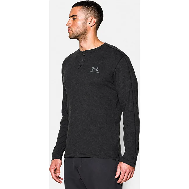 Лонгслив UNDER ARMOUR Henley Asphalt Heather