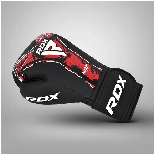 Перчатки для бокса RDX F-17 Aura Plus Black Red