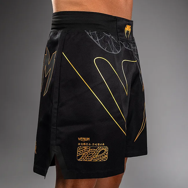 Шорти MMA VENUM Serpenti Black Silver Gold