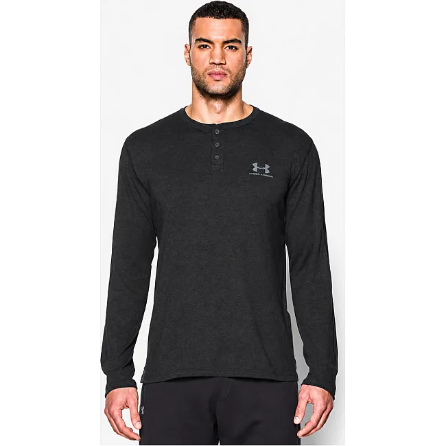 Лонгслив UNDER ARMOUR Henley Asphalt Heather