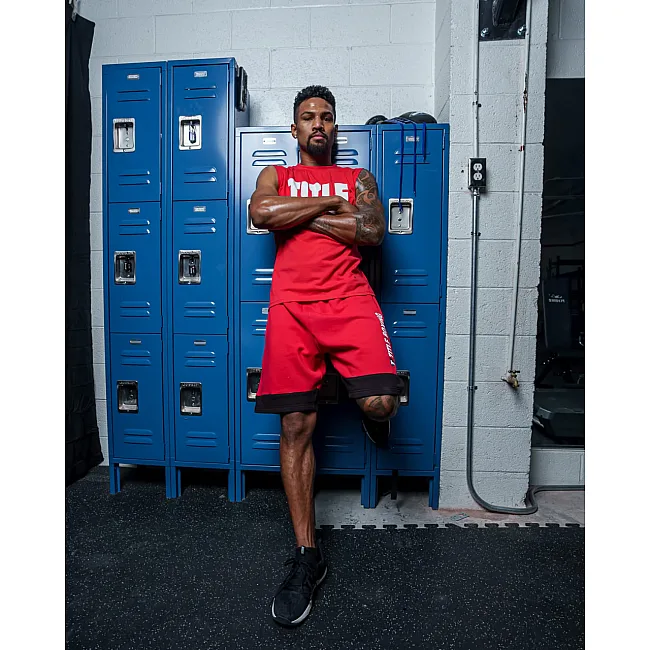 Безрукавка TITLE Boxing Iconic Block Muscle Tee Red White