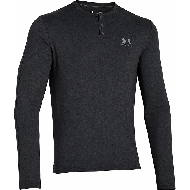 Лонгслив UNDER ARMOUR Henley Asphalt Heather