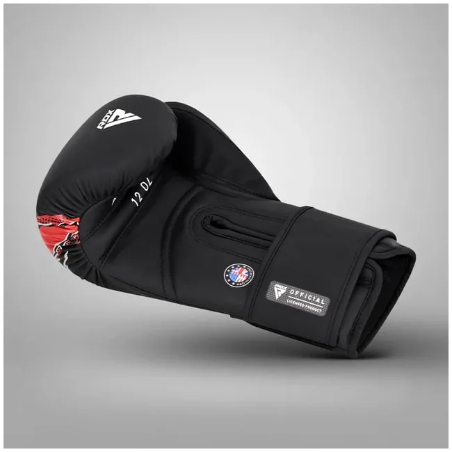 Перчатки для бокса RDX F-17 Aura Plus Black Red
