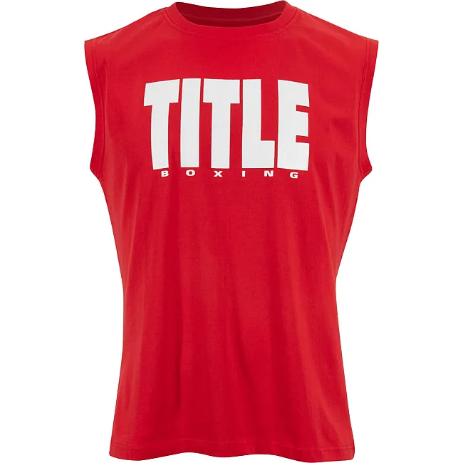 Безрукавка TITLE Boxing Iconic Block Muscle Tee Red White