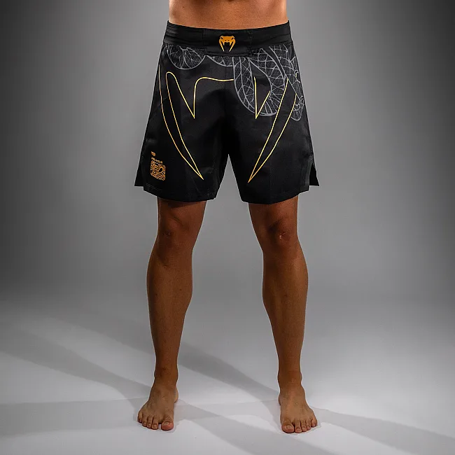 Шорти MMA VENUM Serpenti Black Silver Gold