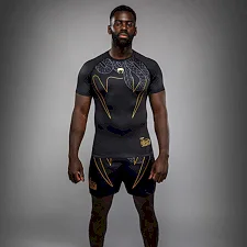 Рашгард VENUM Serpenti Short Sleeve Black Silver Gold