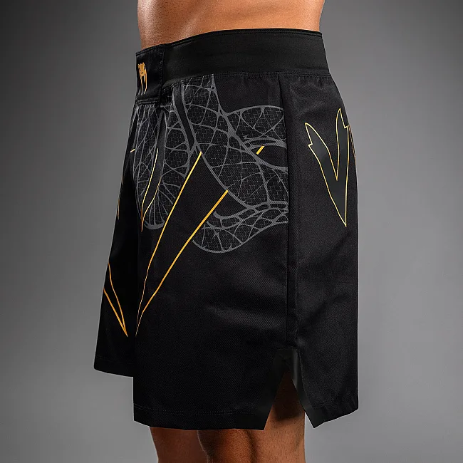 Шорти MMA VENUM Serpenti Black Silver Gold