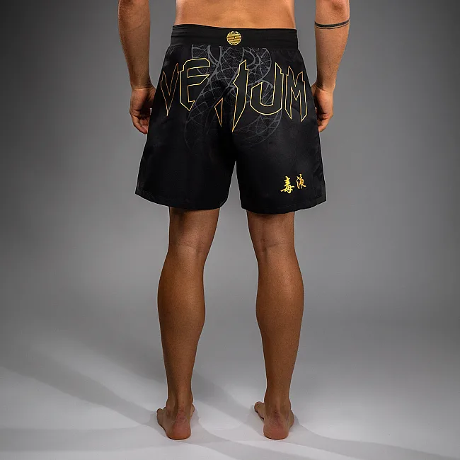 Шорти MMA VENUM Serpenti Black Silver Gold