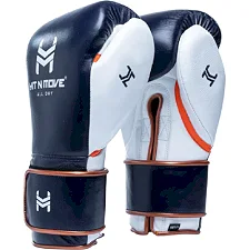 Перчатки для бокса Hit N Move All Day Pro Hook and Loop Navy Blue