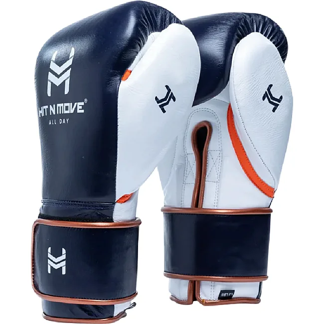 Перчатки для бокса Hit N Move All Day Pro Hook and Loop Navy Blue