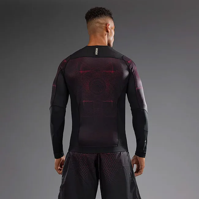 Рашгард VENUM G-Fit Air Mens Deep Black Fire Red