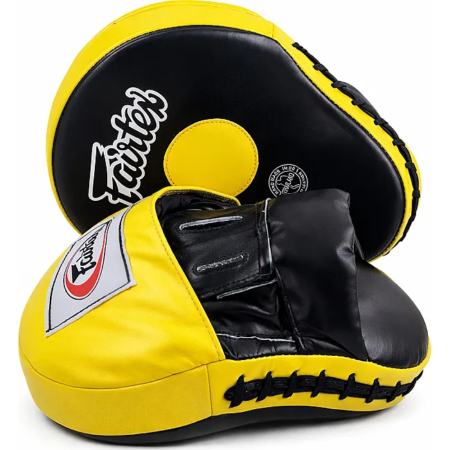 Лапы для бокса FAIRTEX Classic Pro s FMV10 Black Yellow