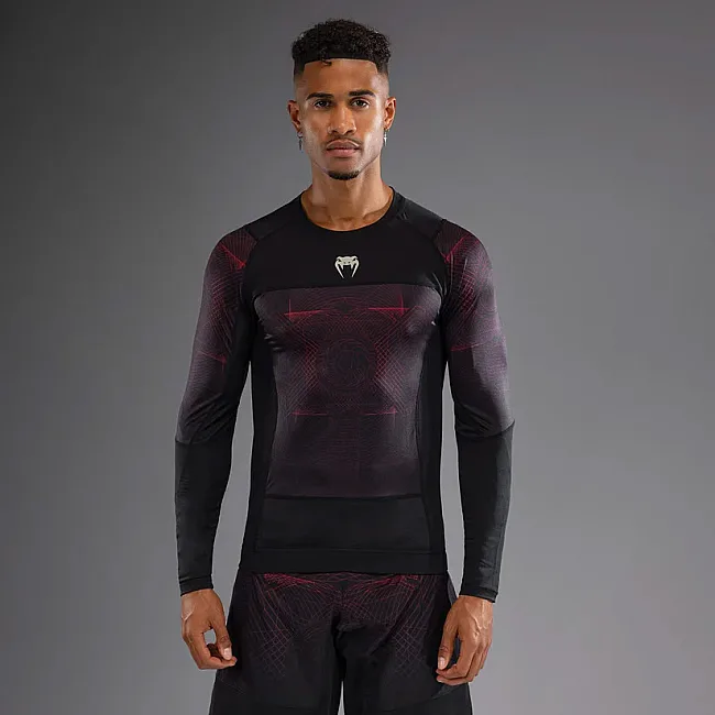 Рашгард VENUM G-Fit Air Mens Deep Black Fire Red