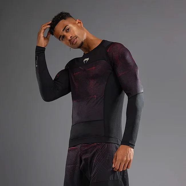Рашгард VENUM G-Fit Air Mens Deep Black Fire Red