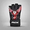Перчатки для ММА RDX F-17 Aura Plus Grappling Black Red