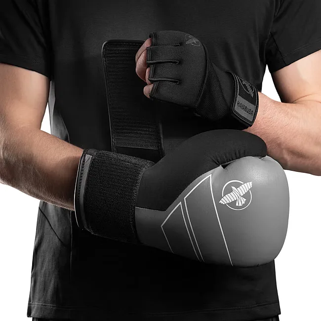 Перчатки для бокса HAYABUSA S4 Leather Grey