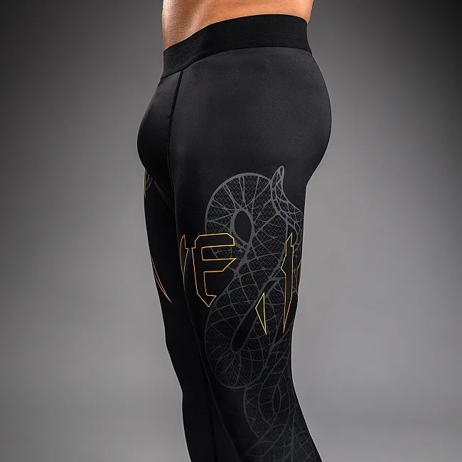 Леггинсы VENUM Serpenti Black Silver Gold