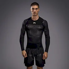 Рашгард VENUM G-Fit Air Mens Deep Black Desert Sand