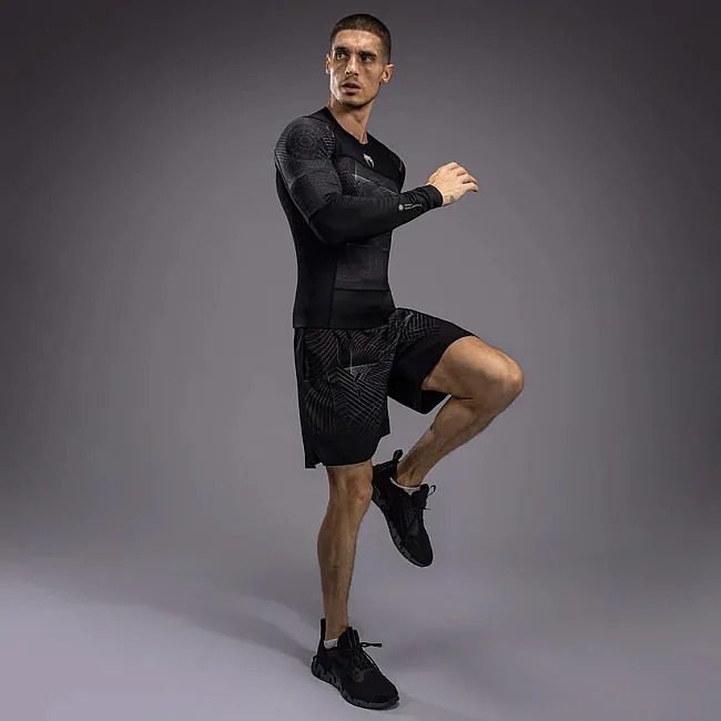Рашгард VENUM G-Fit Air Mens Deep Black Desert Sand