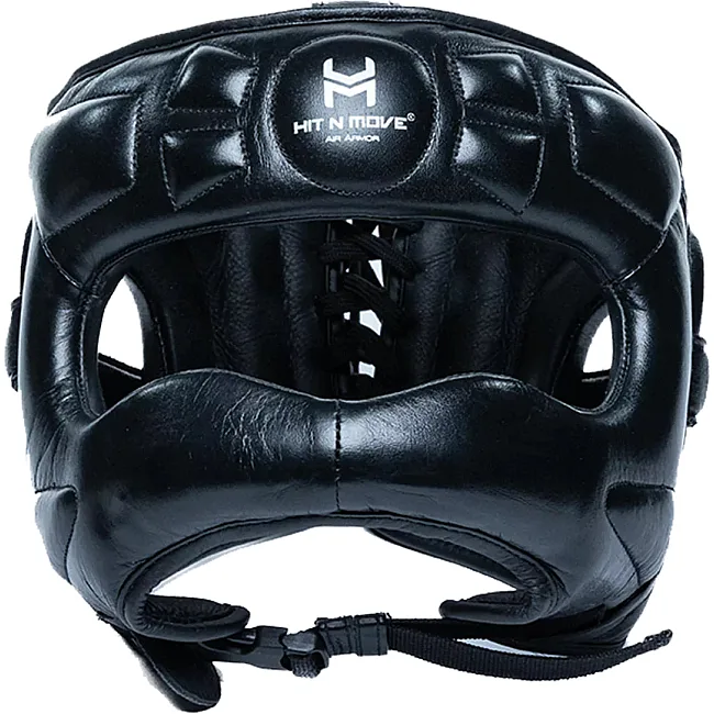 Боксерский шлем Hit N Move Face Saver Vision Black