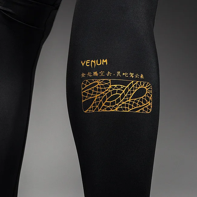 Леггинсы VENUM Serpenti Black Silver Gold