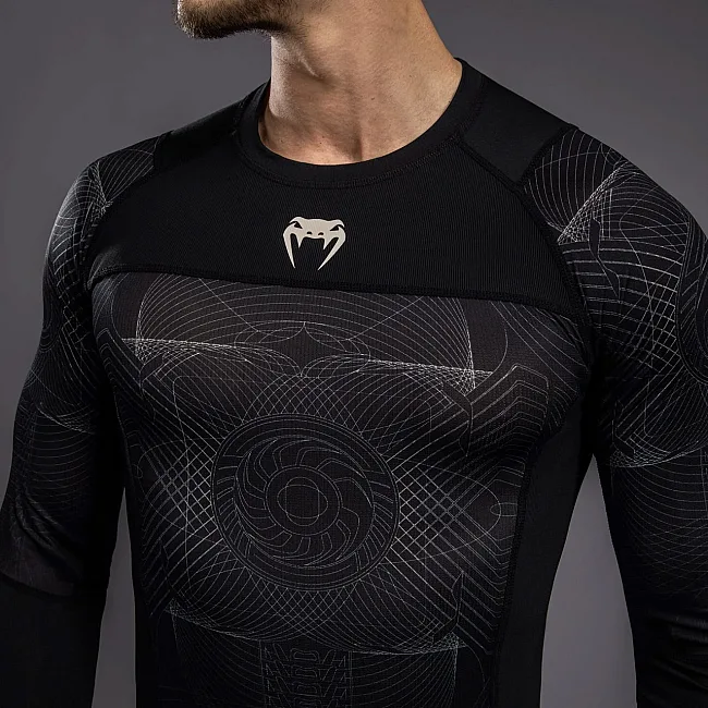Рашгард VENUM G-Fit Air Mens Deep Black Desert Sand