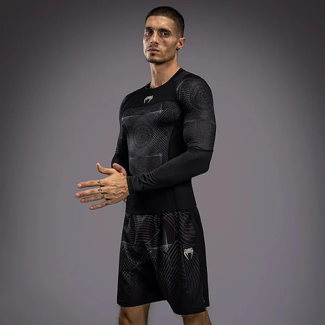 Рашгард VENUM G-Fit Air Mens Deep Black Desert Sand