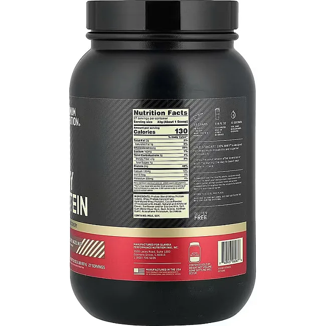 Сывороточный протеин Optimum Nutrition Gold Standard 100% Whey Chocolate Hazelnut 907 г