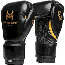 Перчатки для бокса Hit N Move Conditioning (Hook and Loop) 1.5 lbs (2 ) Black
