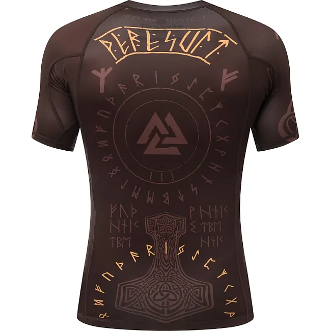 Рашгард PERESVIT Valhalla Short Sleeve Brute Brown