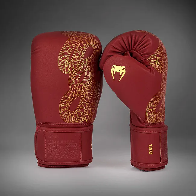 Перчатки для бокса VENUM Serpenti Burgundy Ivory