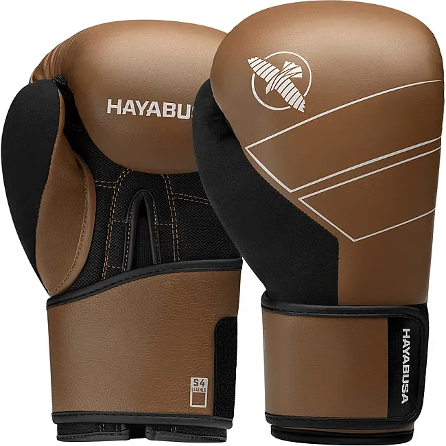 Перчатки для бокса HAYABUSA S4 Leather Golden Brown