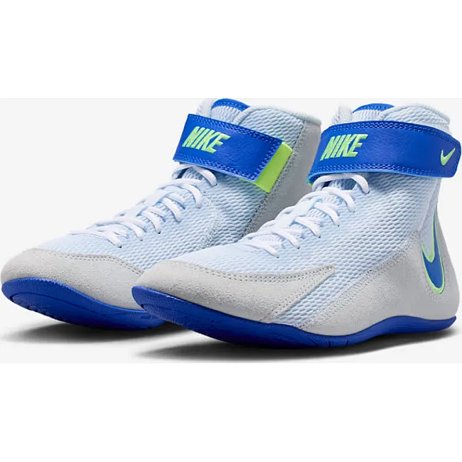 Детские борцовки NIKE Youth Speedsweep VIII GS Blue Tint Hyper Royal Lime Blast White