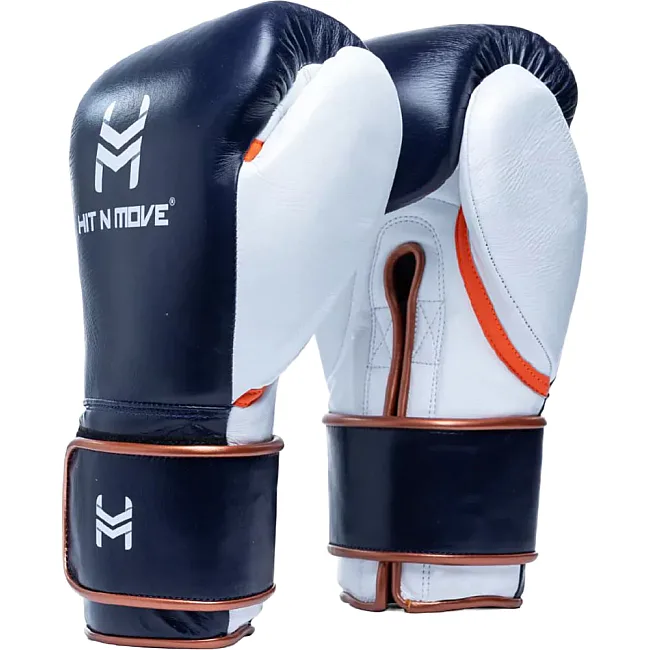 Перчатки для бокса Hit N Move Horse Hair (Hook and Loop) Navy Blue