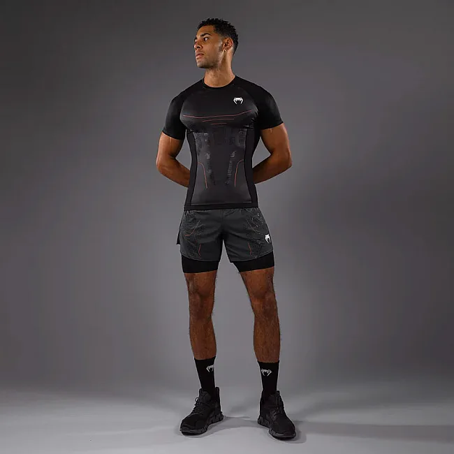 Рашгард VENUM Technical 3.0 Short Sleeve Graphite