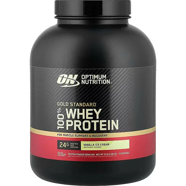 Сывороточный протеин Optimum Nutrition Gold Standard 100% Whey Vanilla Ice Cream 2.26 кг