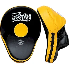 Лапы для бокса FAIRTEX FMV9 Ultimate Contured Black Yellow