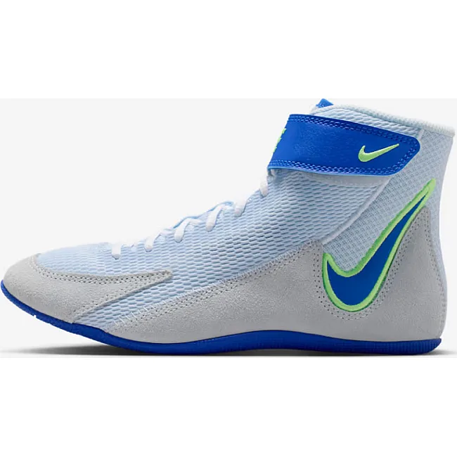 Детские борцовки NIKE Youth Speedsweep VIII GS Blue Tint Hyper Royal Lime Blast White