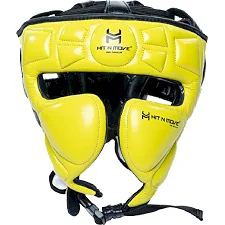 Боксерский шлем Hit N Move Air Armor Precision Yellow Black