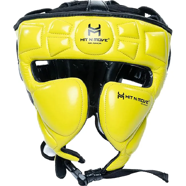 Боксерский шлем Hit N Move Air Armor Precision Yellow Black