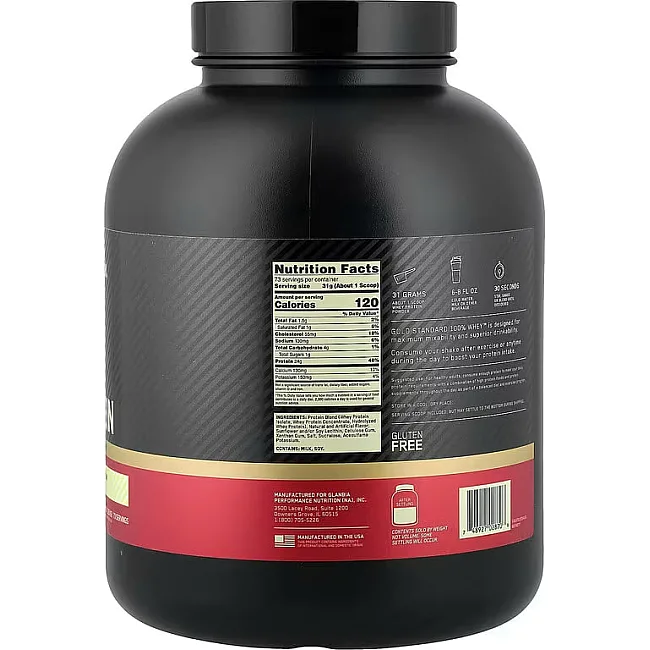 Сывороточный протеин Optimum Nutrition Gold Standard 100% Whey Vanilla Ice Cream 2.26 кг