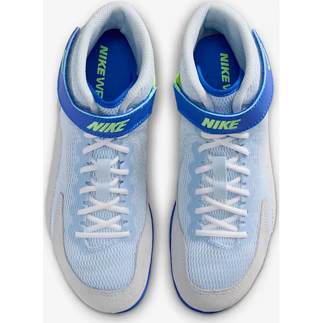 Детские борцовки NIKE Youth Speedsweep VIII GS Blue Tint Hyper Royal Lime Blast White
