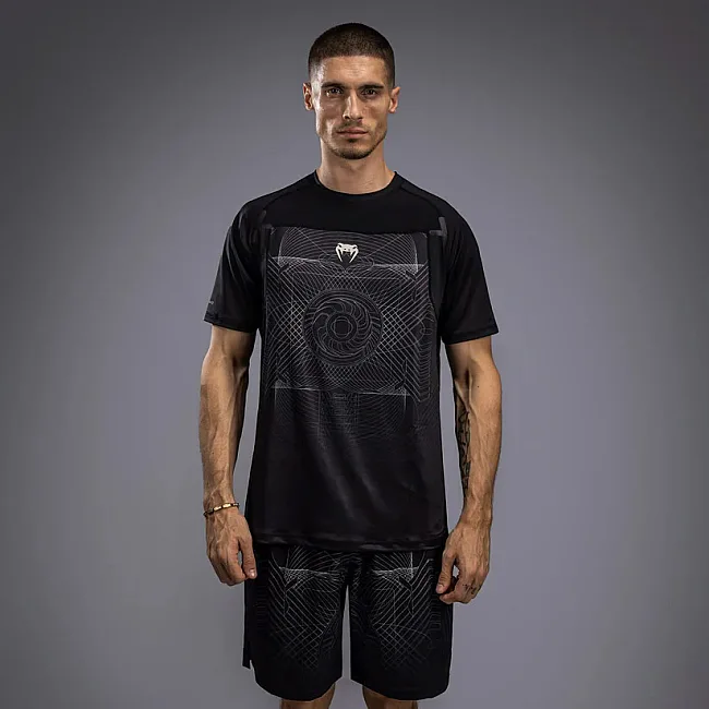 Футболка чоловіча VENUM G-Fit Air Mens Dry-Tech Deep Black Desert Sand