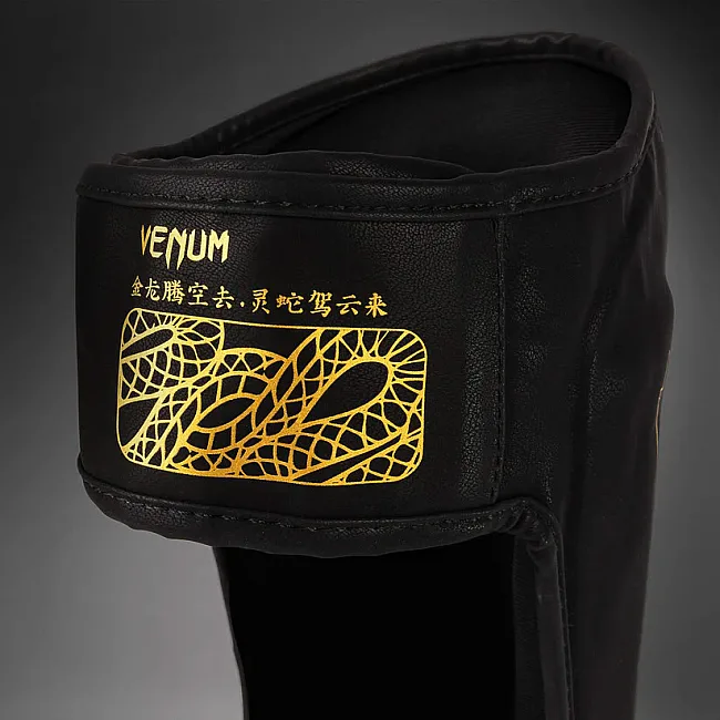 Захисні щитки для ніг VENUM Serpenti Black Silver Gold