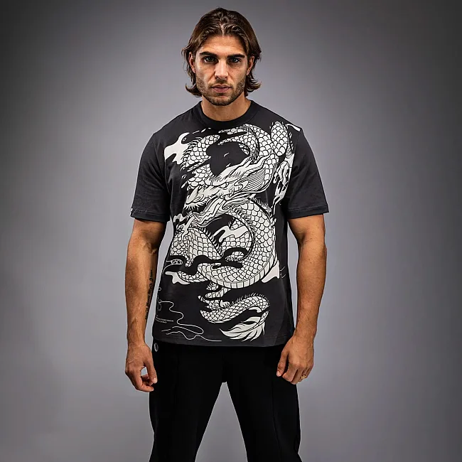 Футболка чоловіча VENUM Dragon's Flight Men's Charcoal Grey Cream White