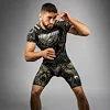 Рашгард VENUM Invader Short Sleeve Black Sand