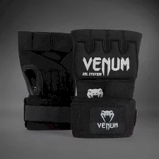 Быстрые бинты VENUM Gel Kontact Quick Wraps Black Silver