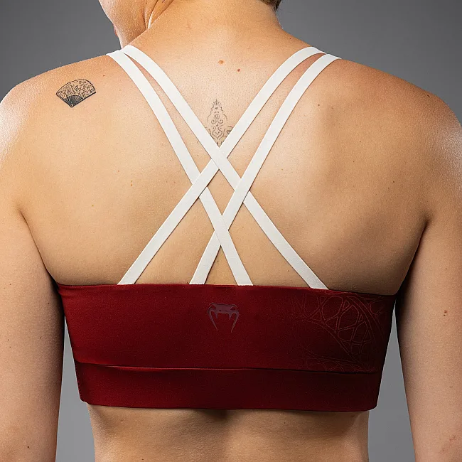 Жіночий спортивний бюстгальтер VENUM Serpenti Burgundy Ivory