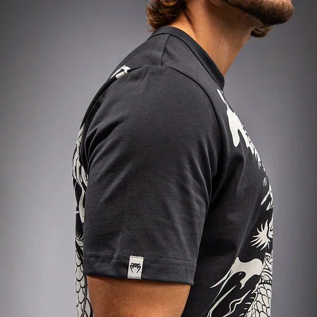 Футболка чоловіча VENUM Dragon's Flight Men's Charcoal Grey Cream White
