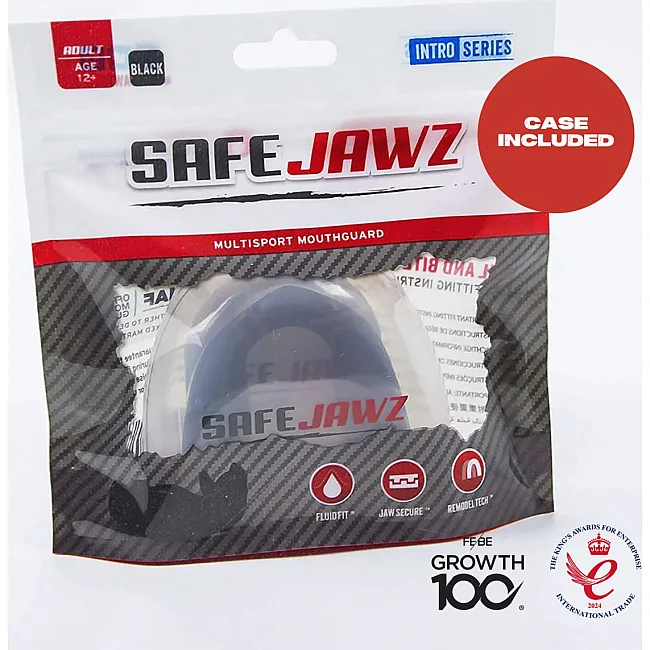 Капа для боксу SafeJawz Intro Series - Black Adult